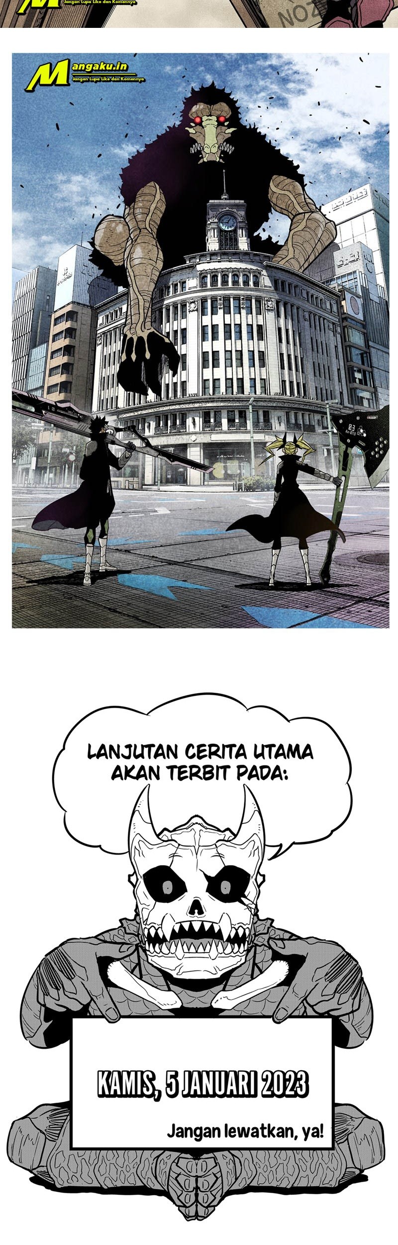 8Kaijuu Bab 76.5 halaman 5