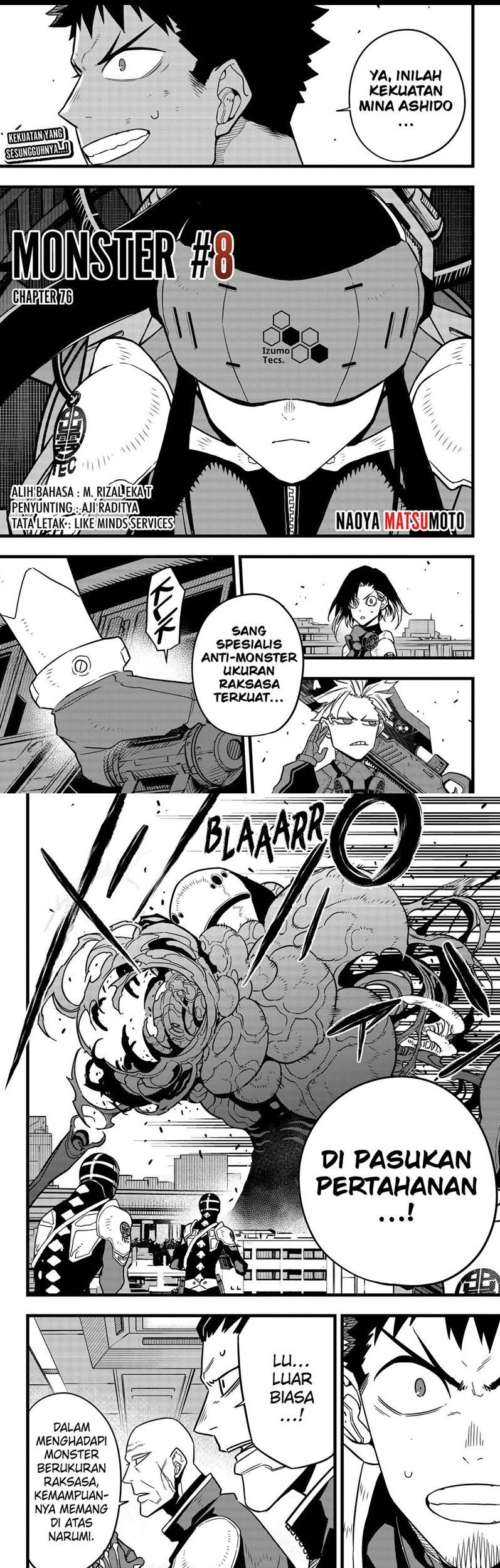 8Kaijuu Bab 76 halaman 1