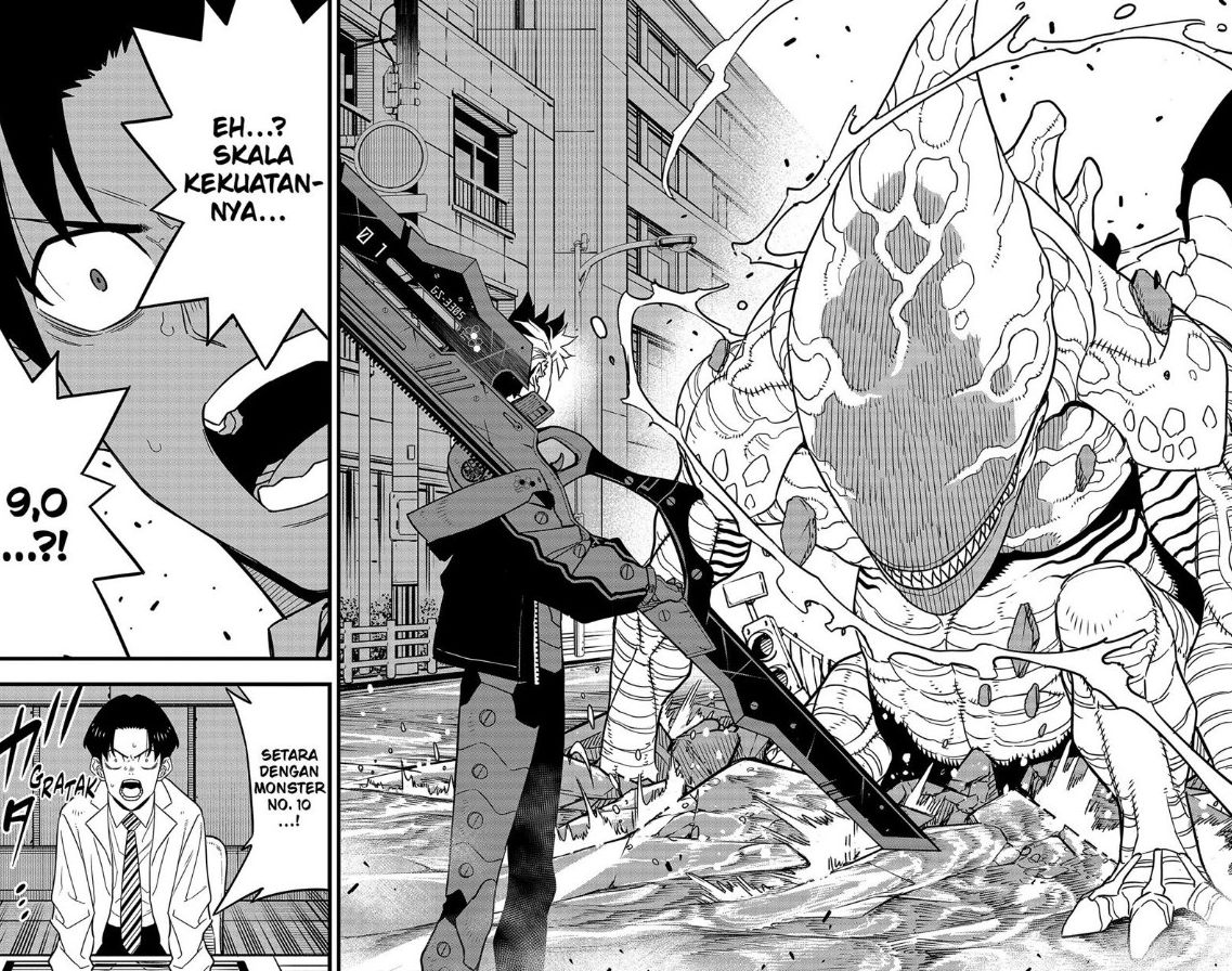 8Kaijuu Bab 76 halaman 15