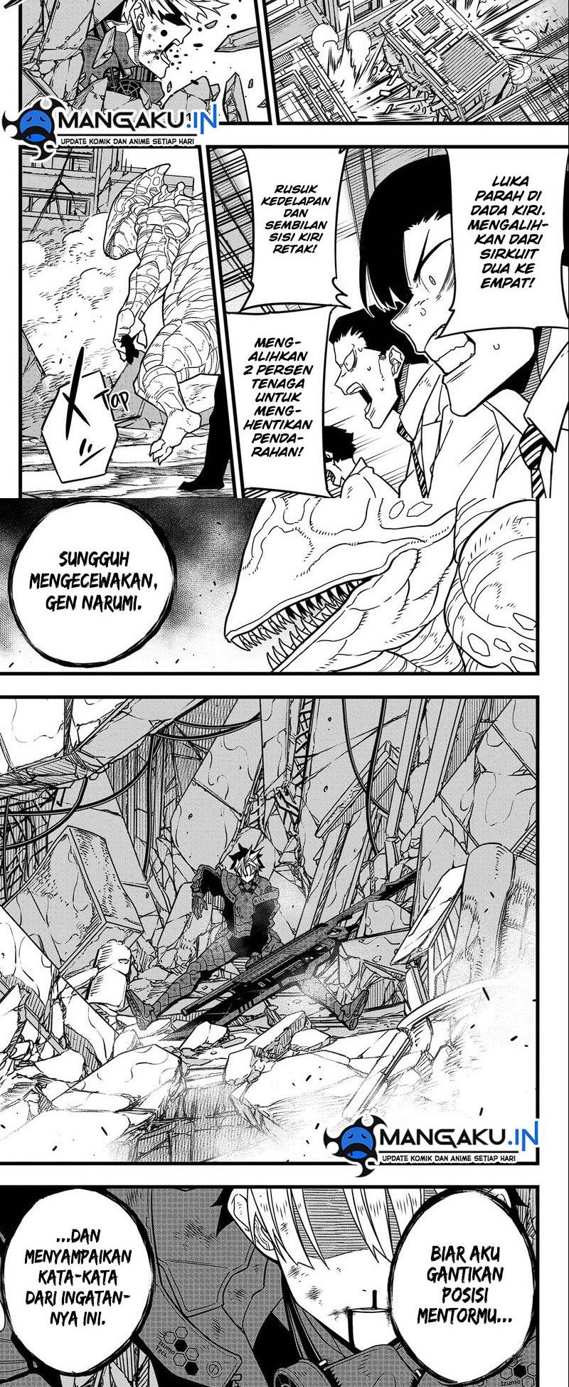 8Kaijuu Bab 86 halaman 10