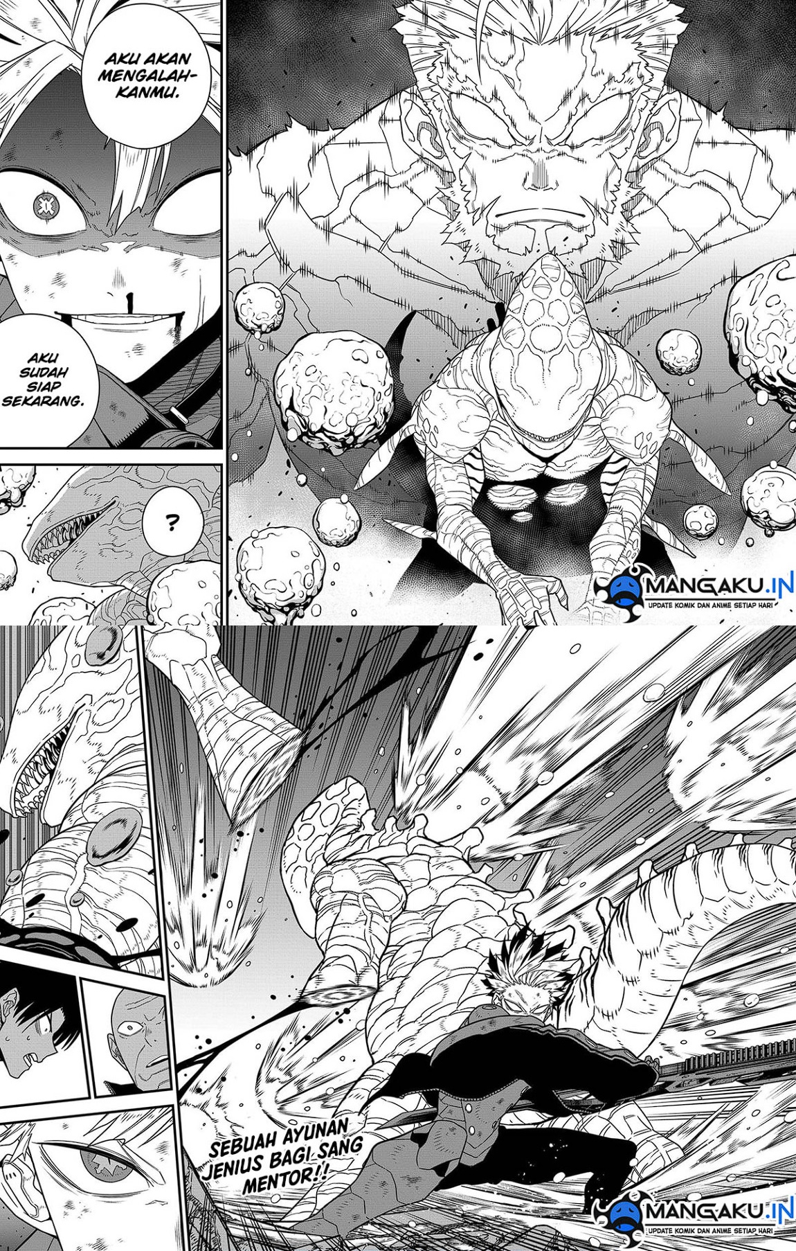 8Kaijuu Bab 86 halaman 14