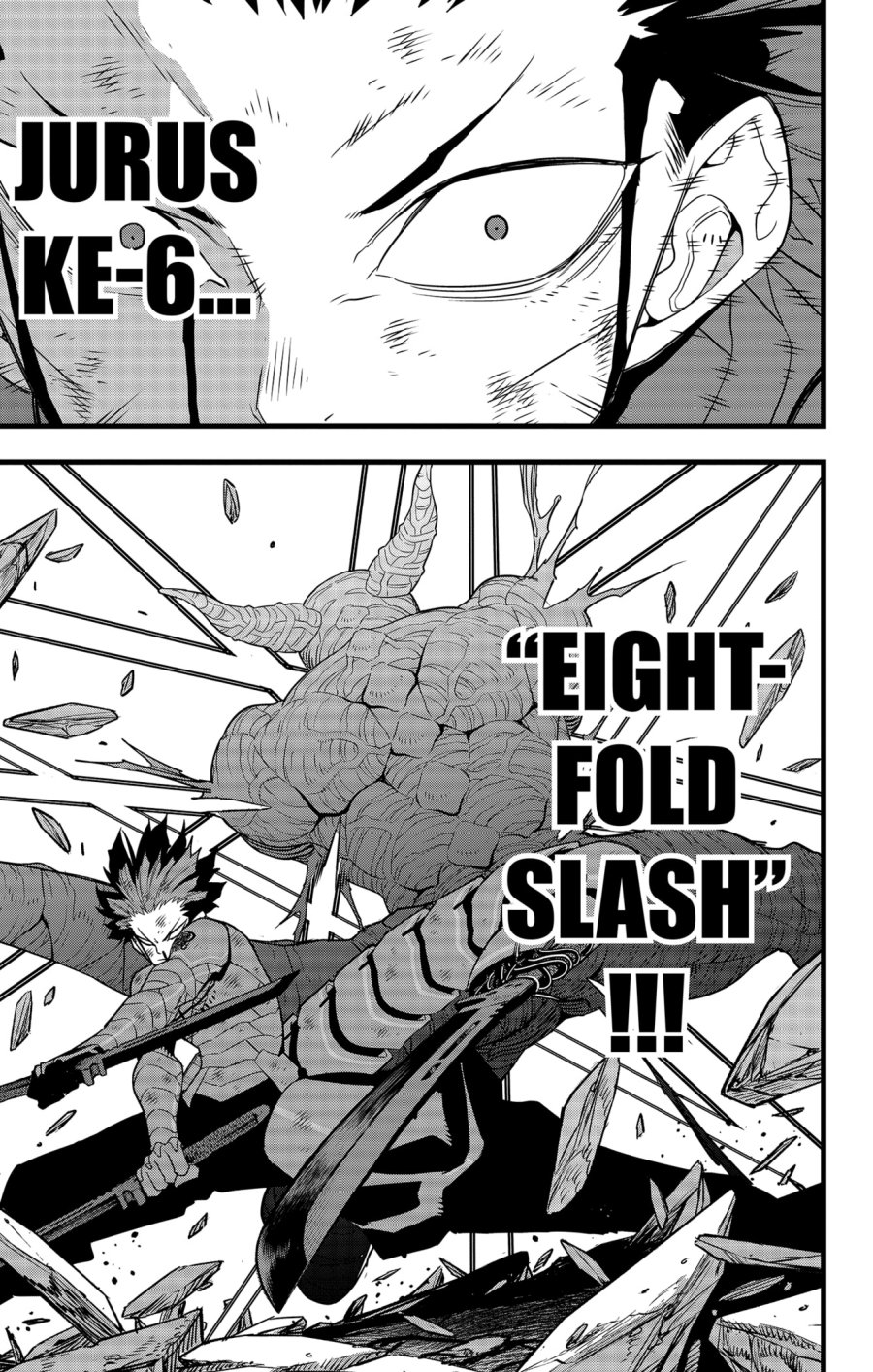 8Kaijuu Bab 93 halaman 15