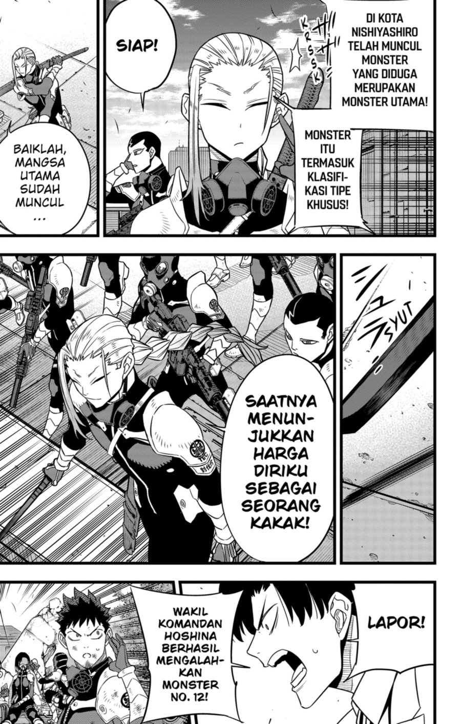 8Kaijuu Bab 94 halaman 11
