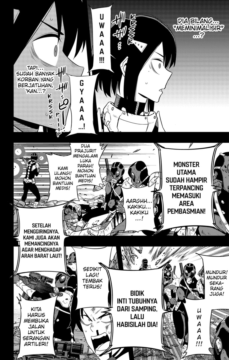 8Kaijuu Bab 95 halaman 14