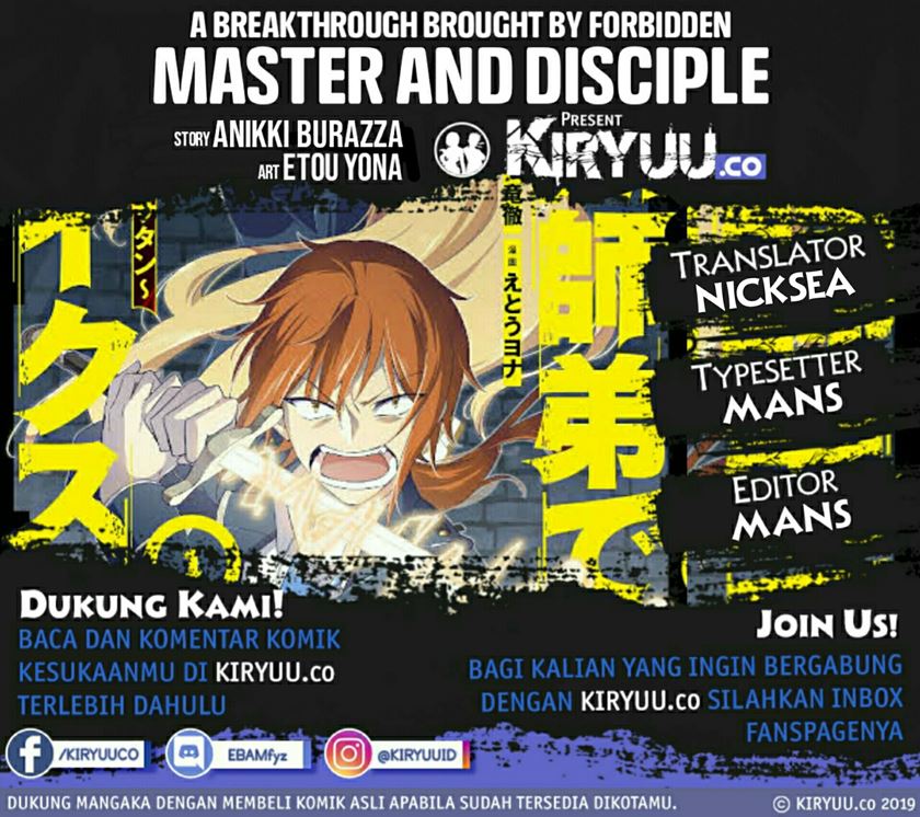 A Breakthrough Brought by Forbidden Master and Disciple chapter 09 halaman 1