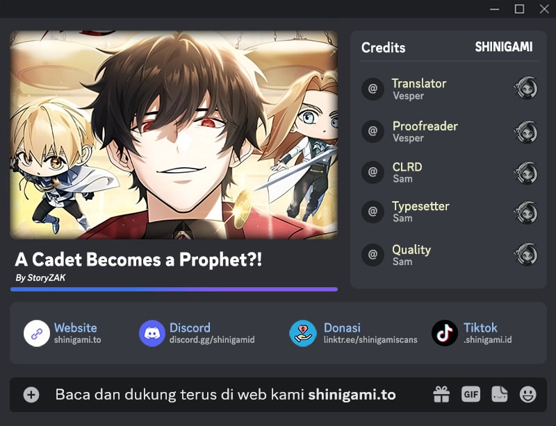 A Cadet Becomes A Prophet?! chapter 13 halaman 1