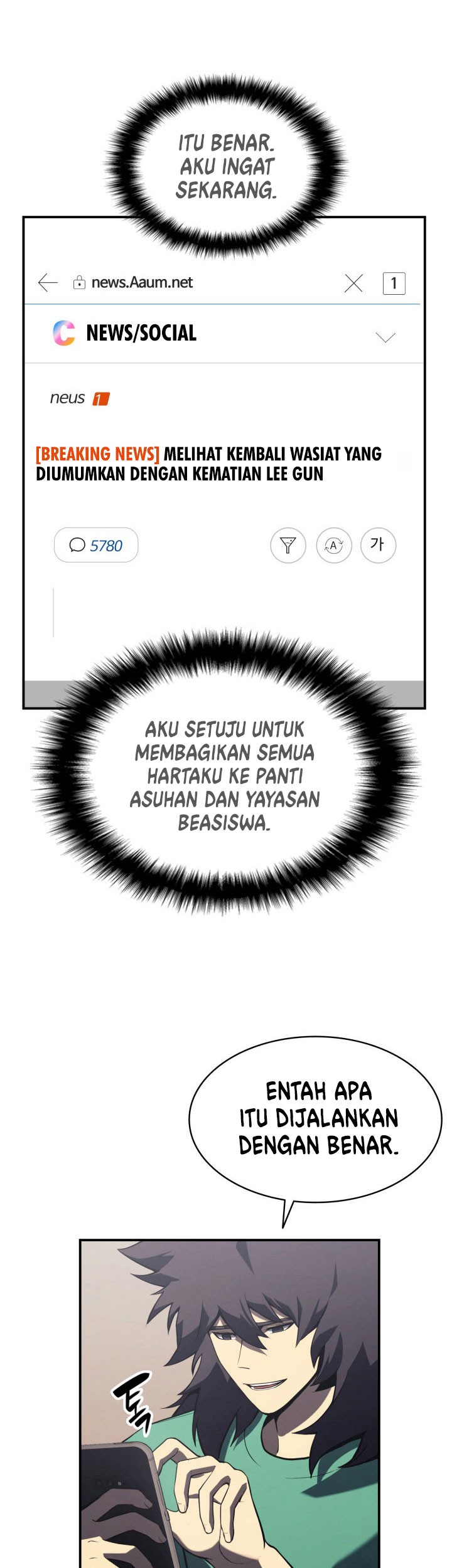 A Disaster-Class Hero Has Returned Bab 03 halaman 74
