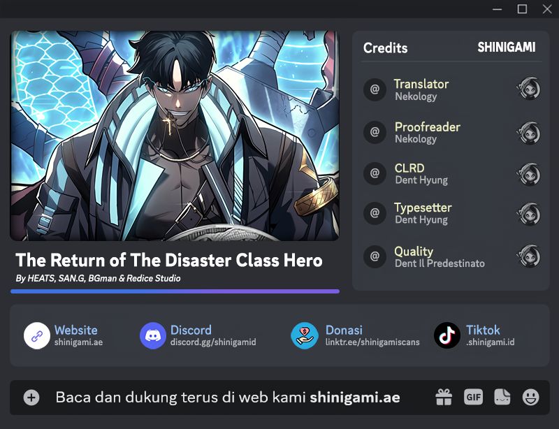 A Disaster-Class Hero Has Returned Bab 114 halaman 1