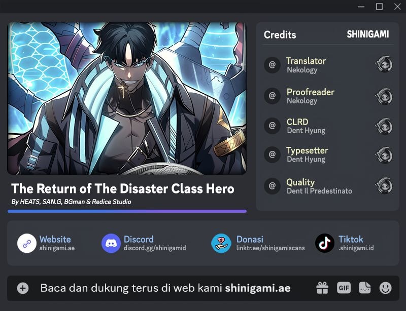 A Disaster-Class Hero Has Returned Bab 128 halaman 1