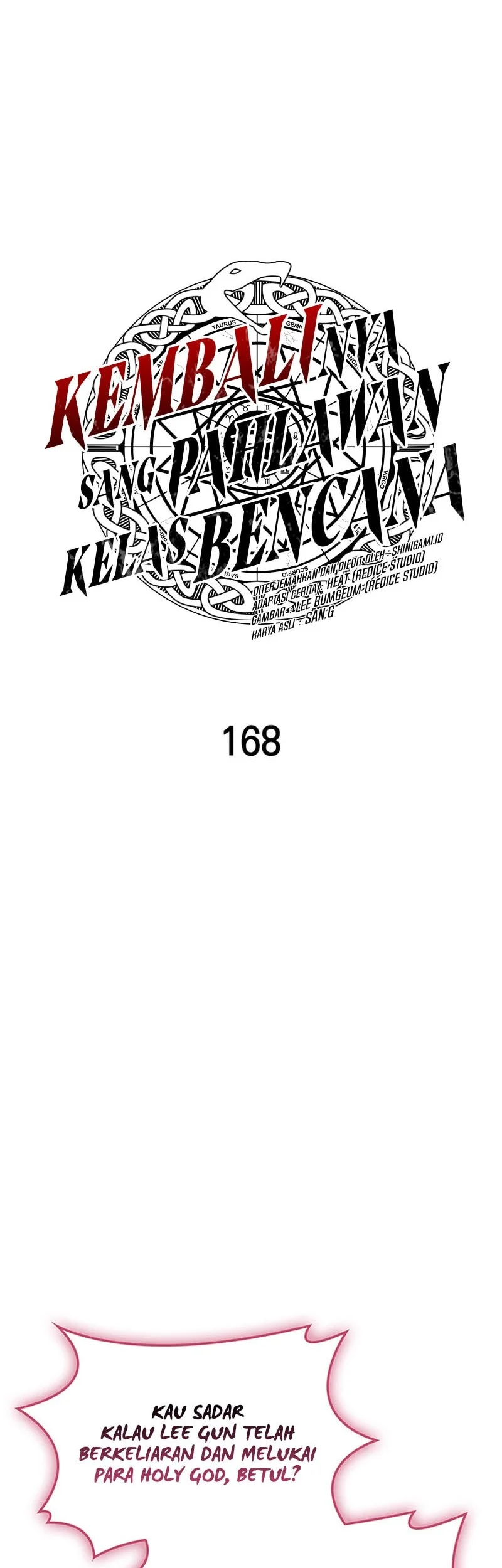 A Disaster-Class Hero Has Returned Bab 168 halaman 15