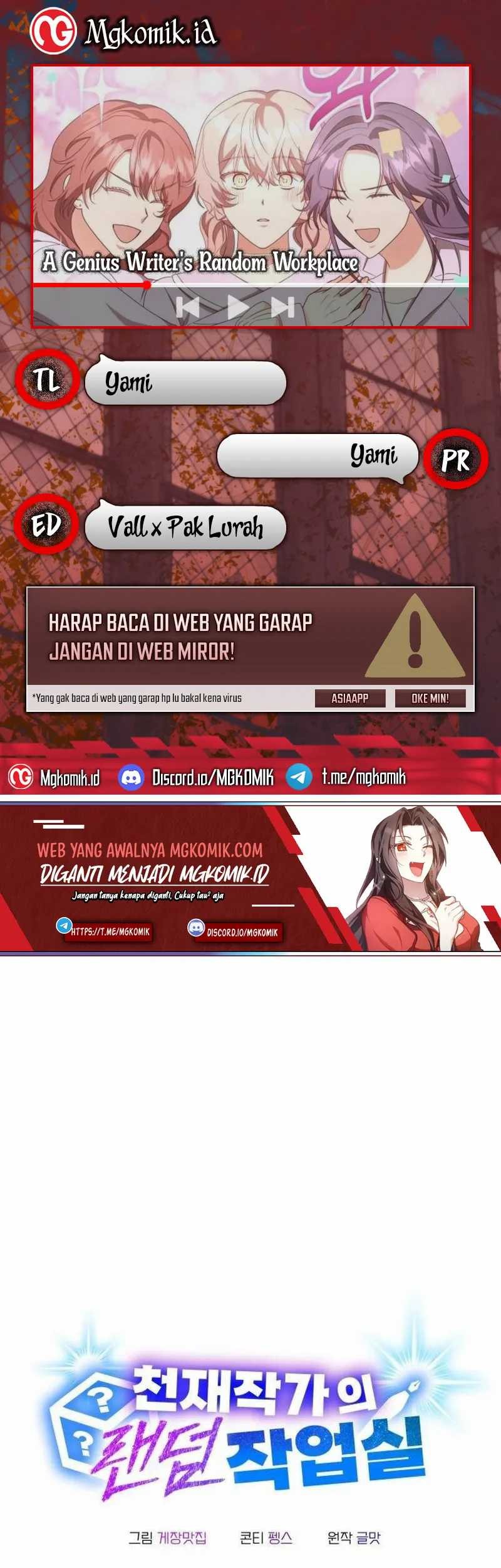 A Genius Writer’s Random Workplace (Genius Artist’s Random Studio) chapter 33 halaman 1