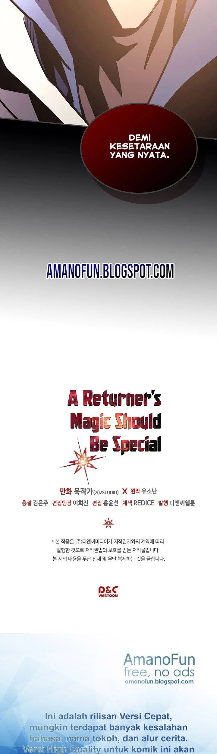 A Returner’s Magic Should Be Special Bab 112 halaman 43