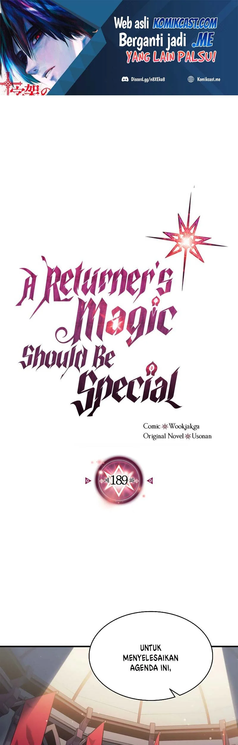 A Returner’s Magic Should Be Special chapter 189 halaman 1