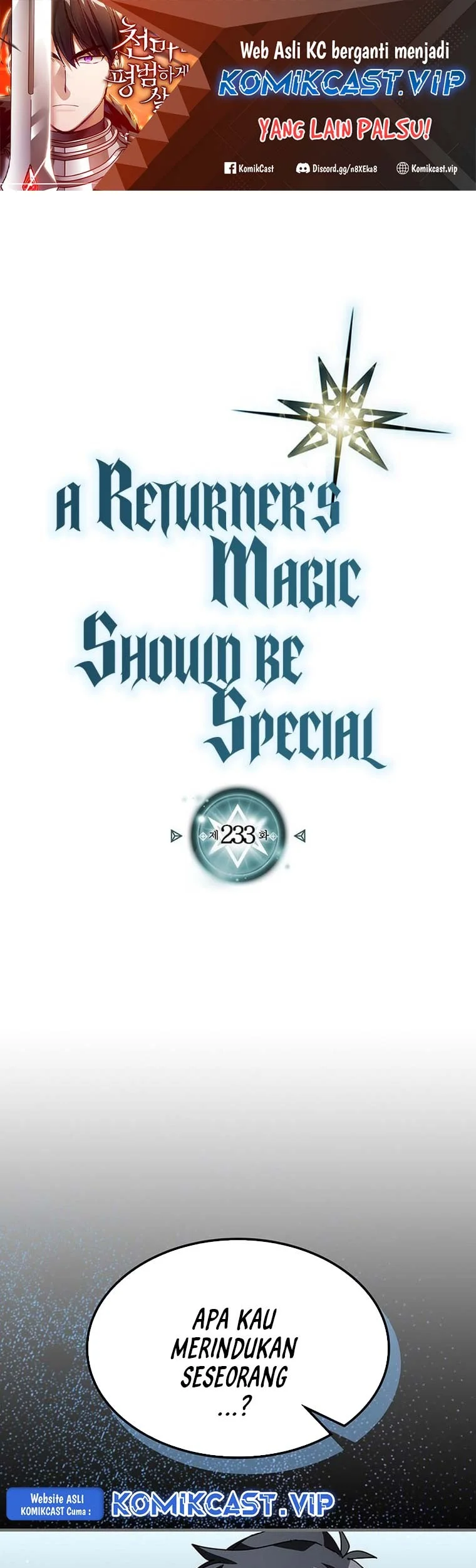 A Returner’s Magic Should Be Special Bab 233 halaman 1