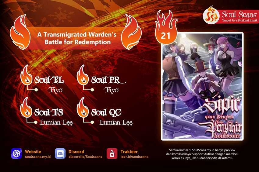 A Transmigrated Warden’s Battle for Redemption chapter 21 halaman 1