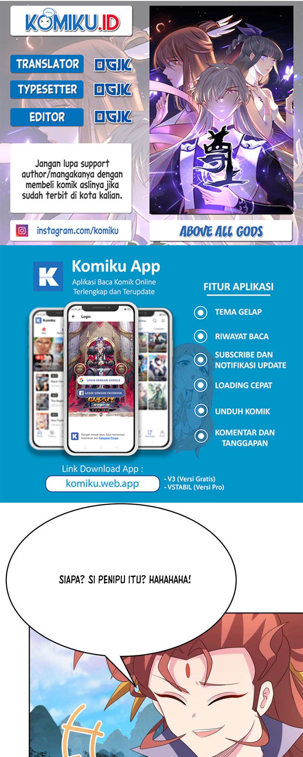 Above All Gods chapter 390 halaman 1
