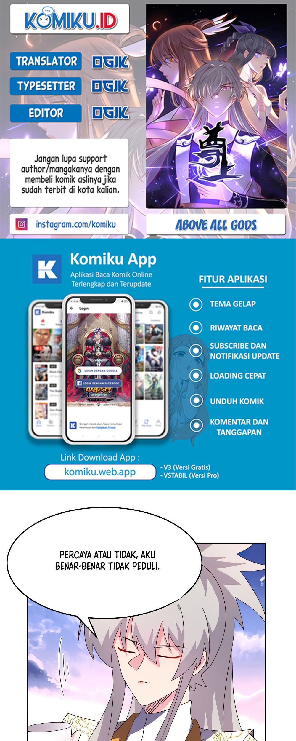 Above All Gods chapter 427 halaman 1
