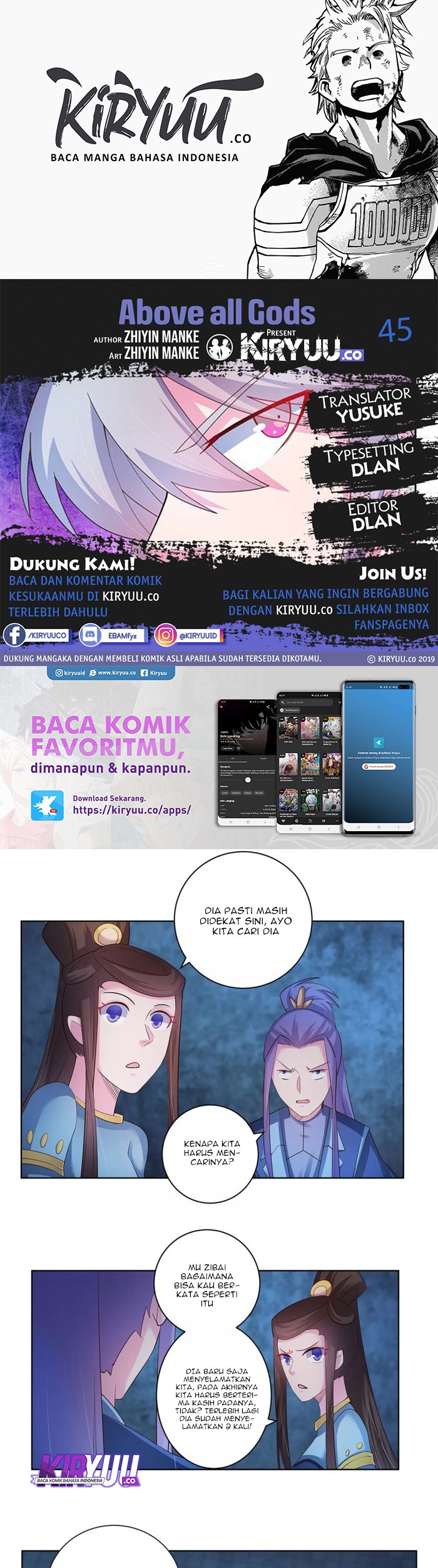 Above All Gods chapter 45 halaman 1
