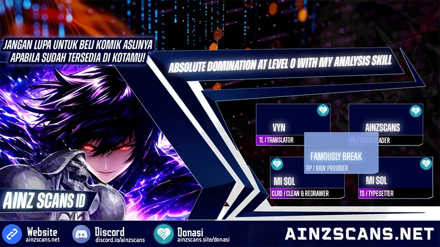 Absolute Domination at Level 0 with My Analysis Skill Bab 8 halaman 1