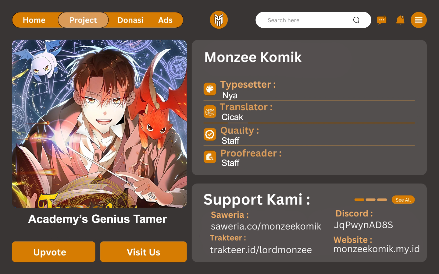 Academy’s Genius Tamer chapter 39 halaman 1