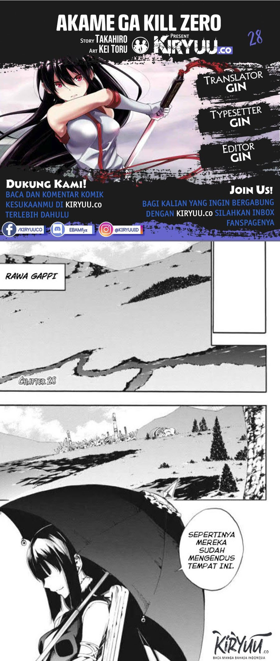 Akame ga Kill! Zero Bab 28 halaman 1