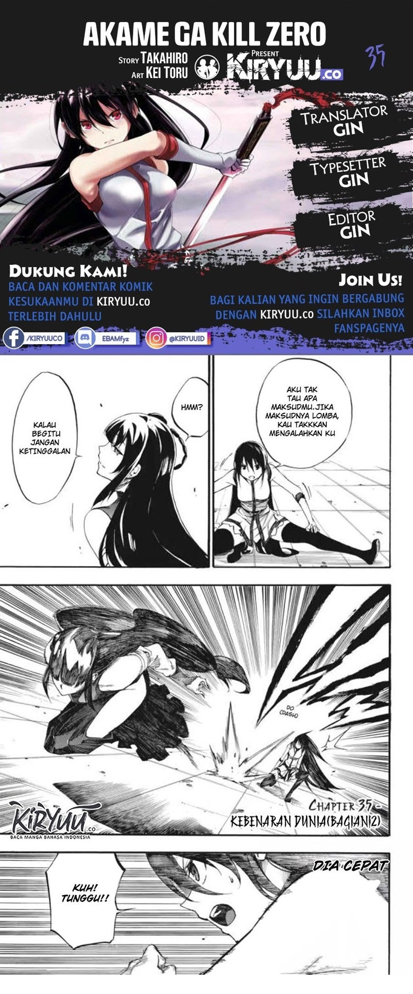 Akame ga Kill! Zero Bab 35 halaman 1