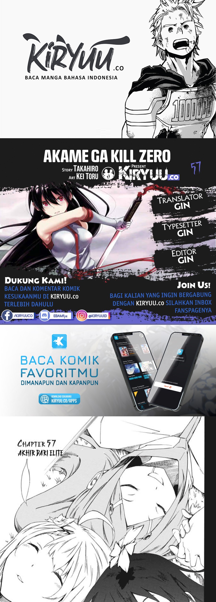 Akame ga Kill! Zero Bab 57 halaman 1