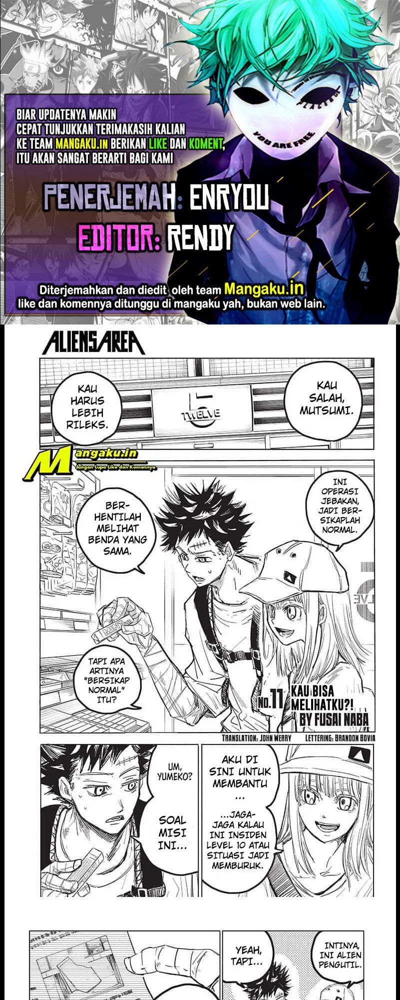Aliens Area Bab 11 halaman 1