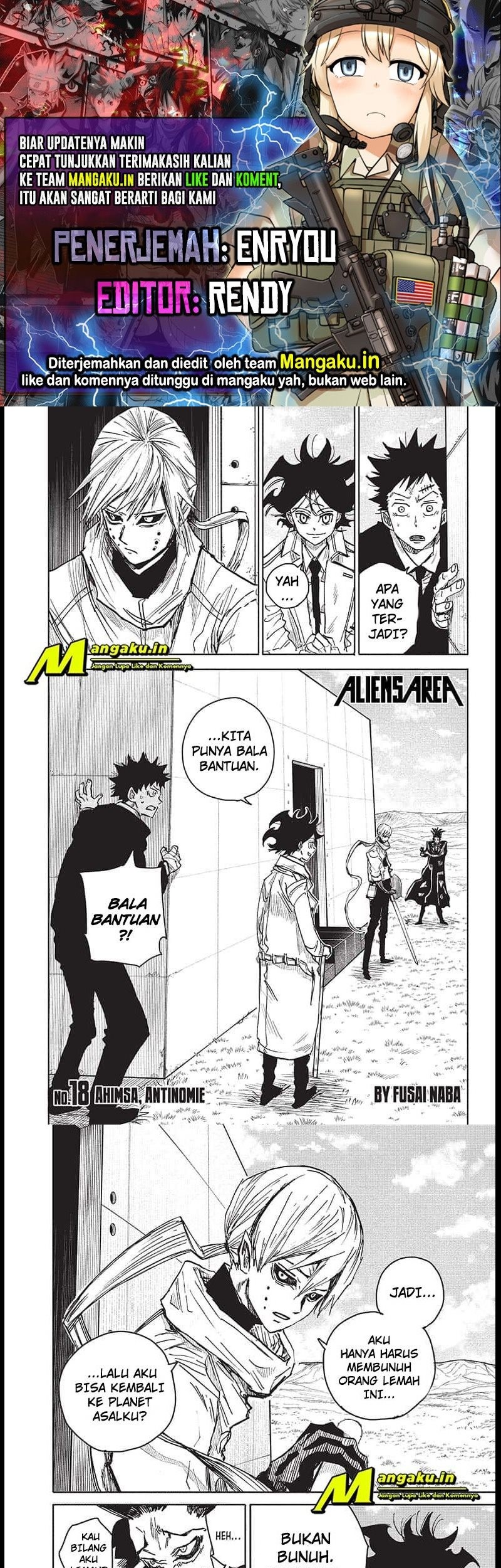 Aliens Area Bab 18 halaman 1