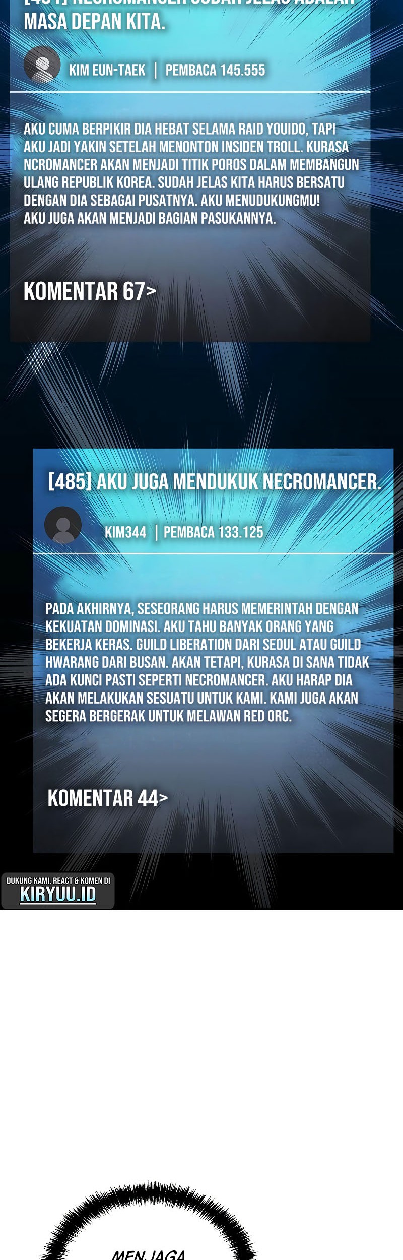 Alone Necromancer Bab 75 halaman 55
