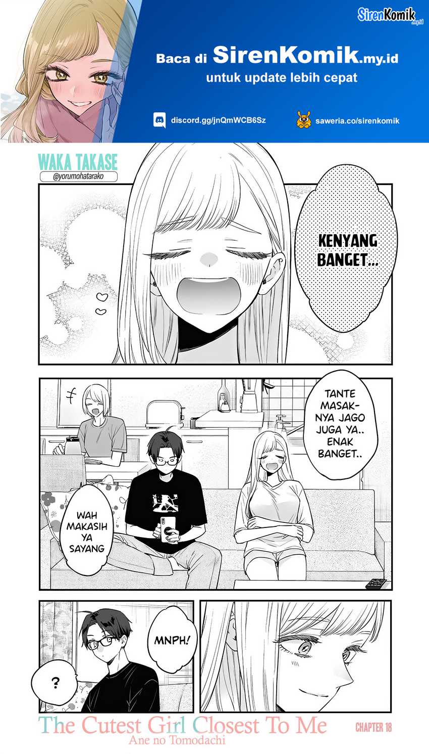 Ane no Tomodachi Bab 18 halaman 1