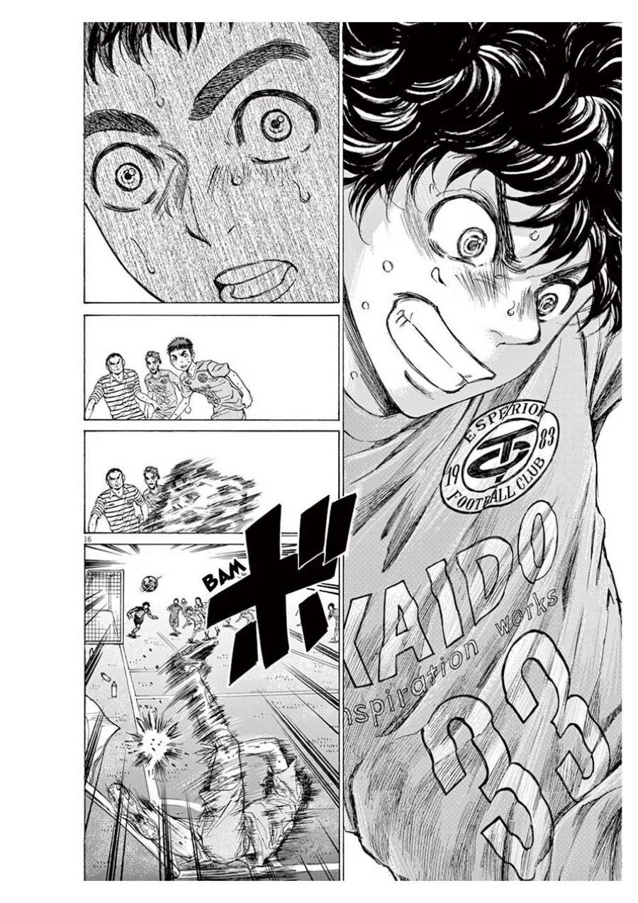 Ao Ashi chapter 100 halaman 17