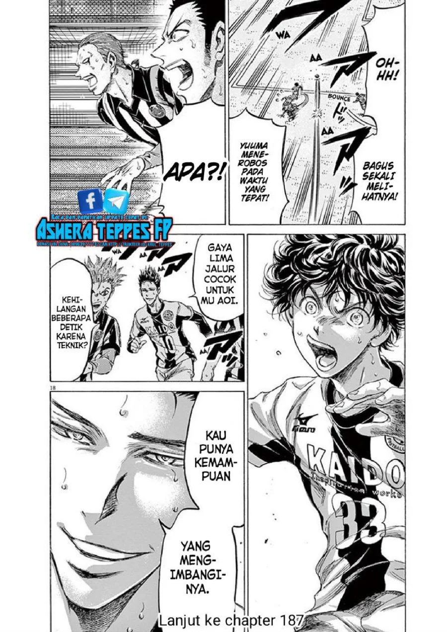 Ao Ashi Bab 186 halaman 19