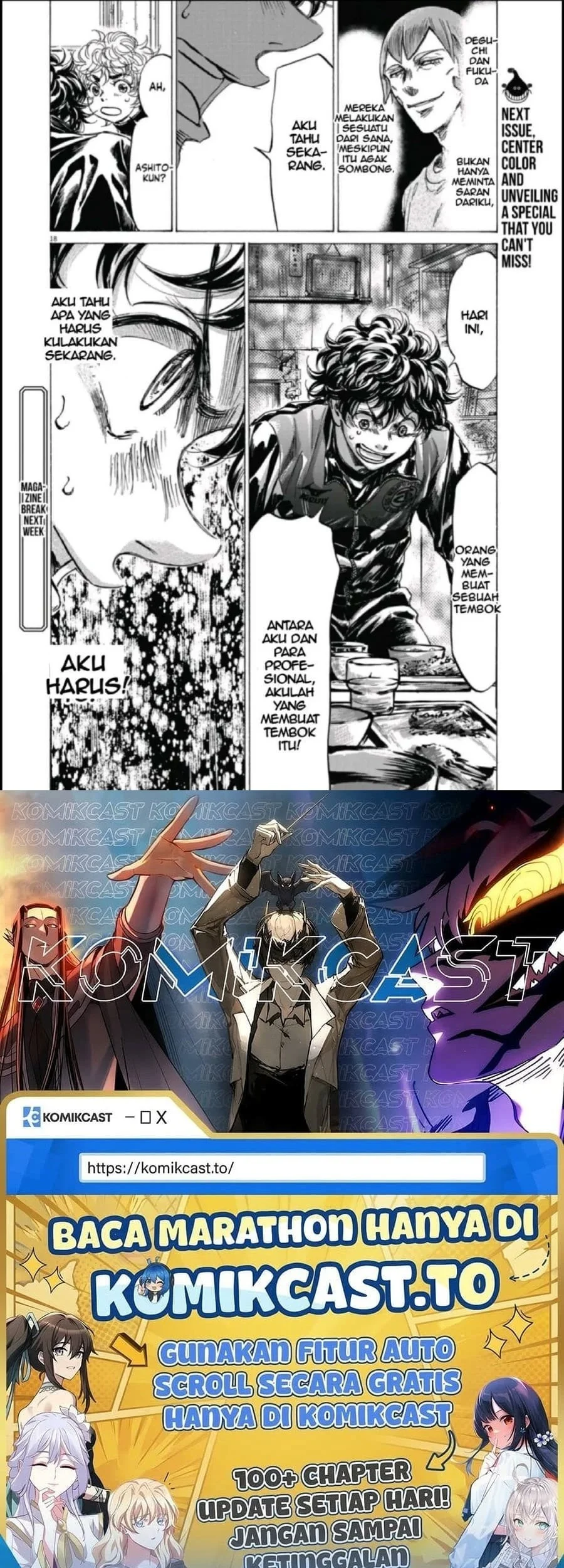 Ao Ashi Bab 291 halaman 19