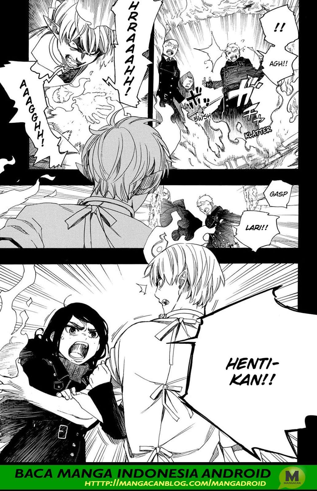 Ao no Exorcist chapter 105 halaman 9