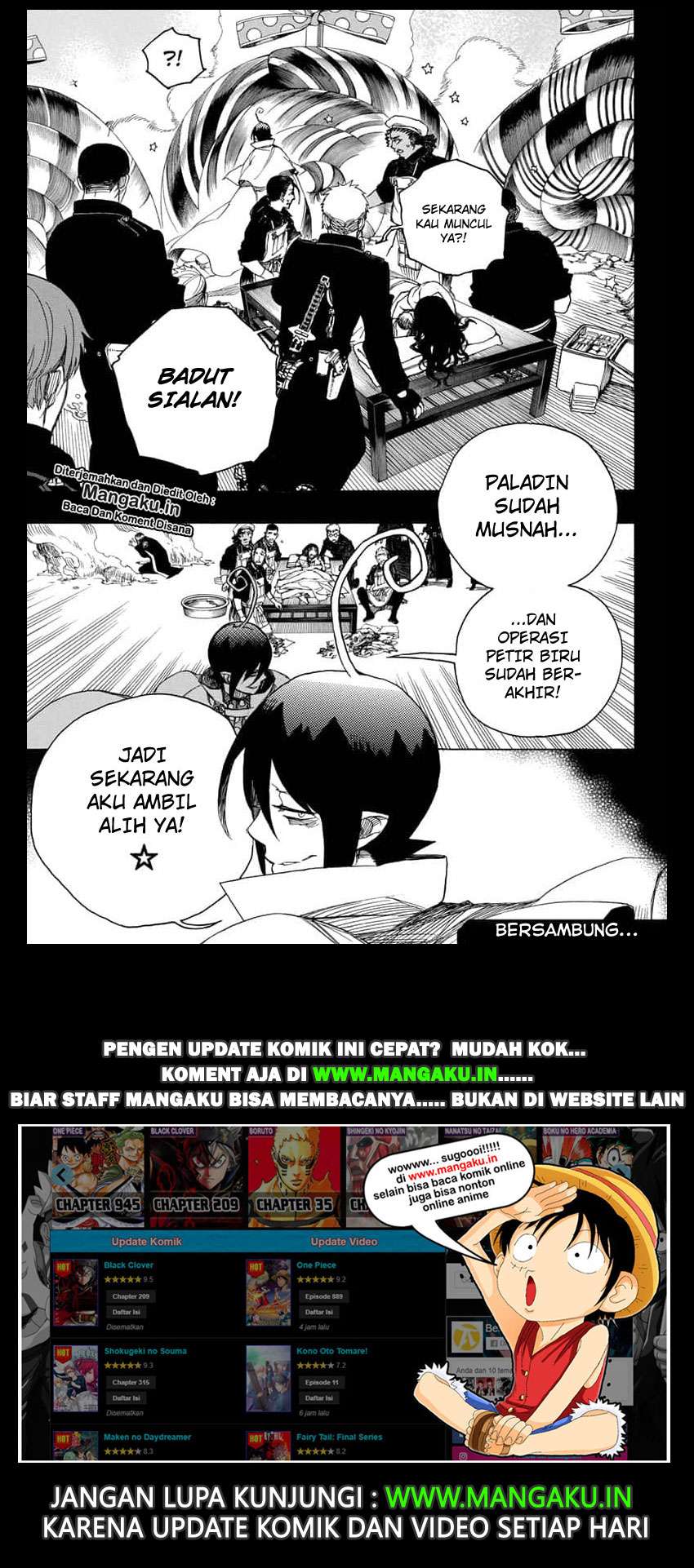 Ao no Exorcist chapter 116 halaman 16