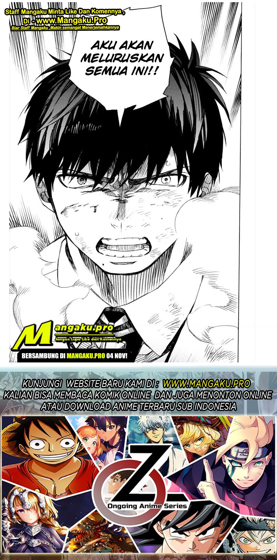 Ao no Exorcist chapter 125.2 halaman 19