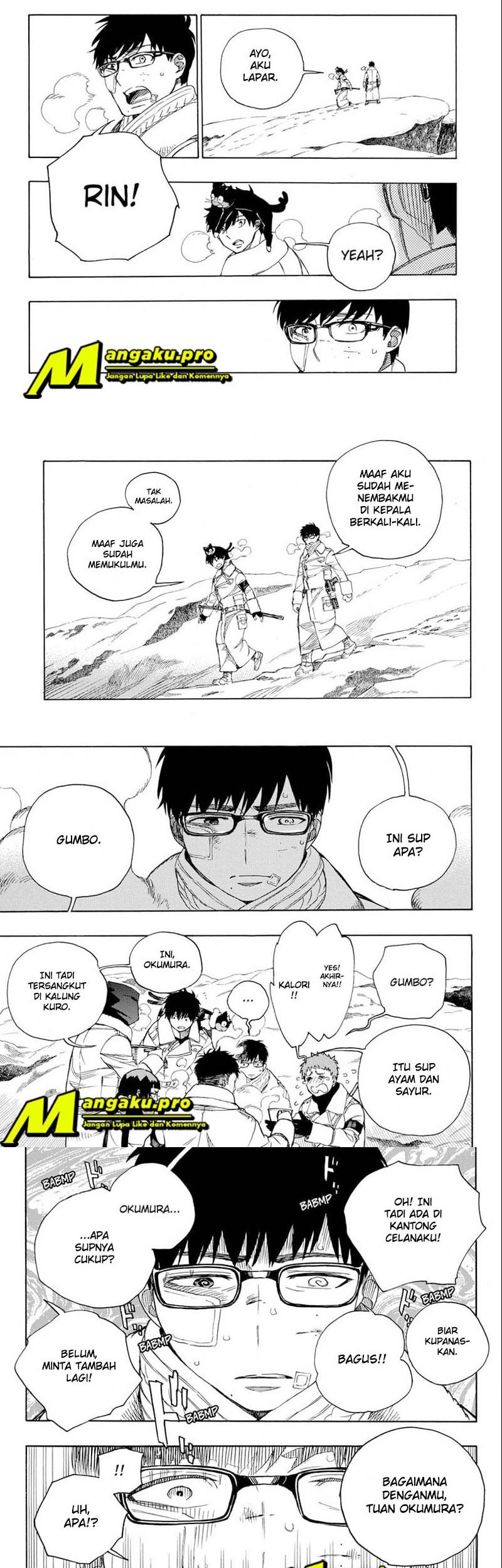 Ao no Exorcist chapter 128.2 halaman 5