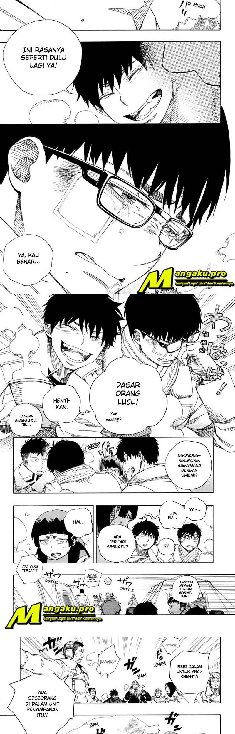 Ao no Exorcist chapter 128.2 halaman 9
