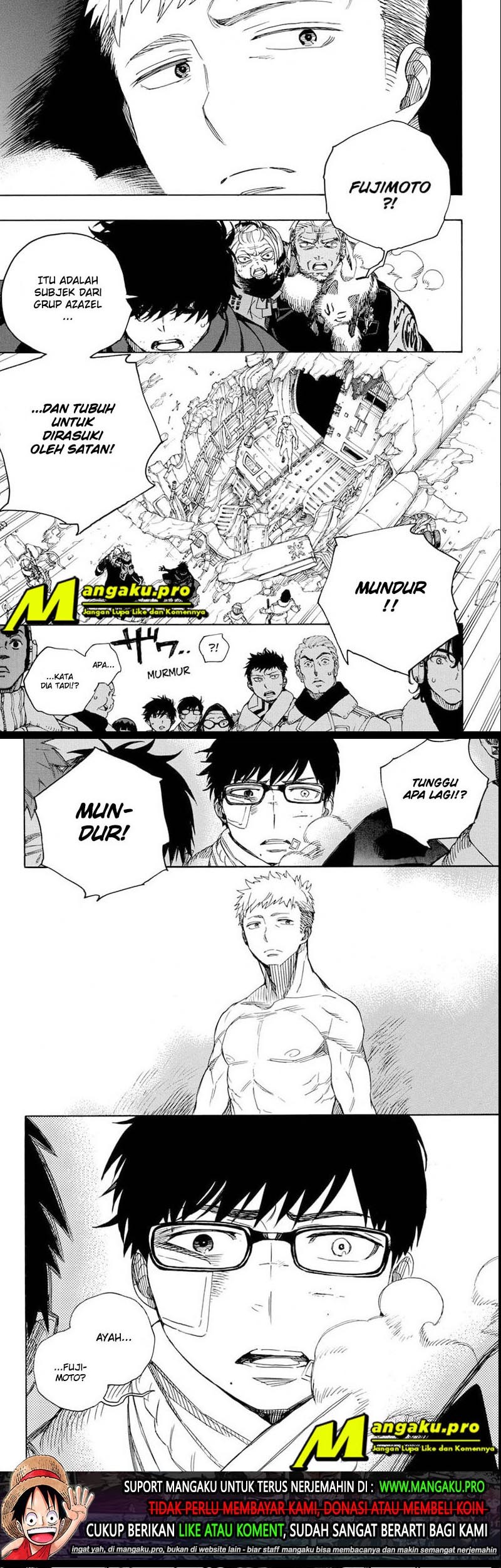 Ao no Exorcist chapter 128.2 halaman 11