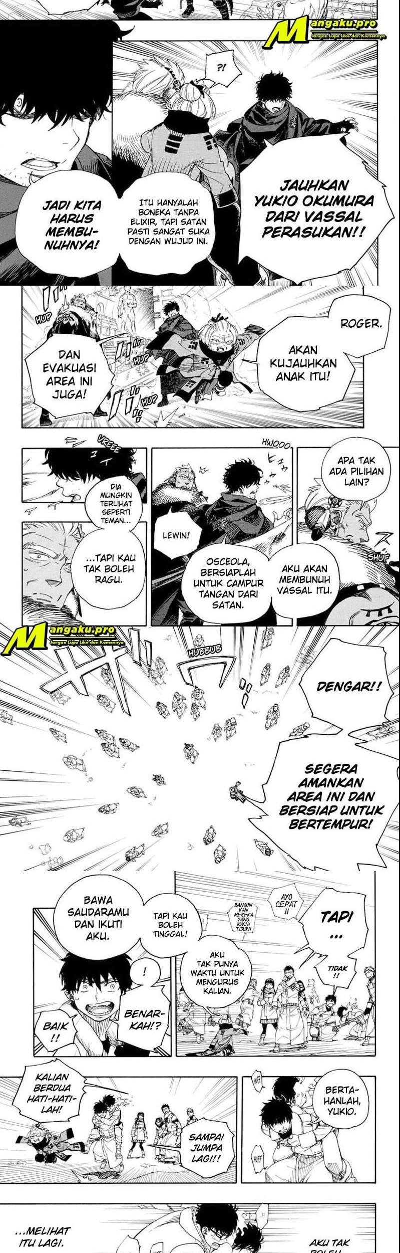 Ao no Exorcist chapter 129.1 halaman 3