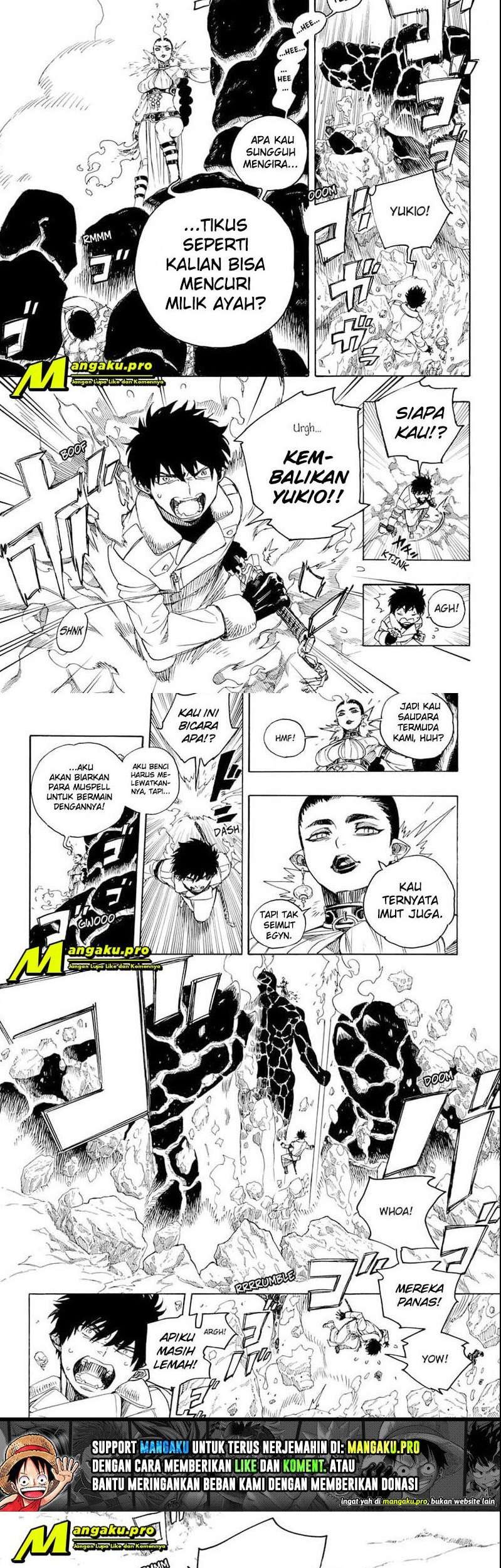 Ao no Exorcist chapter 129.1 halaman 9