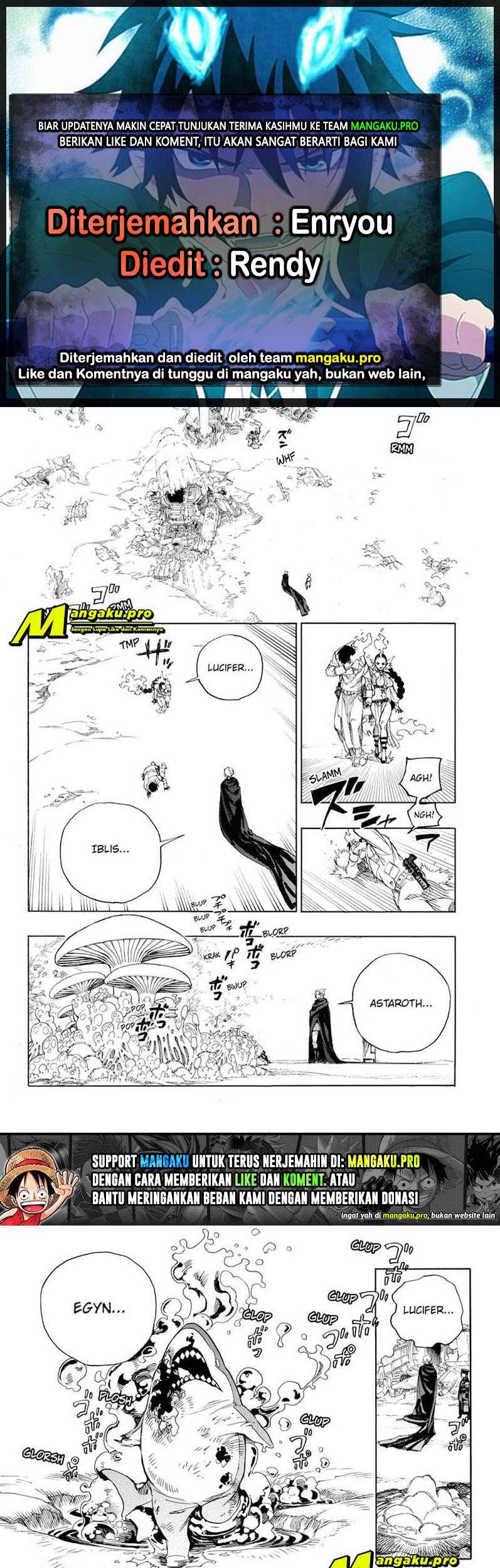 Ao no Exorcist Bab 129.2 halaman 1