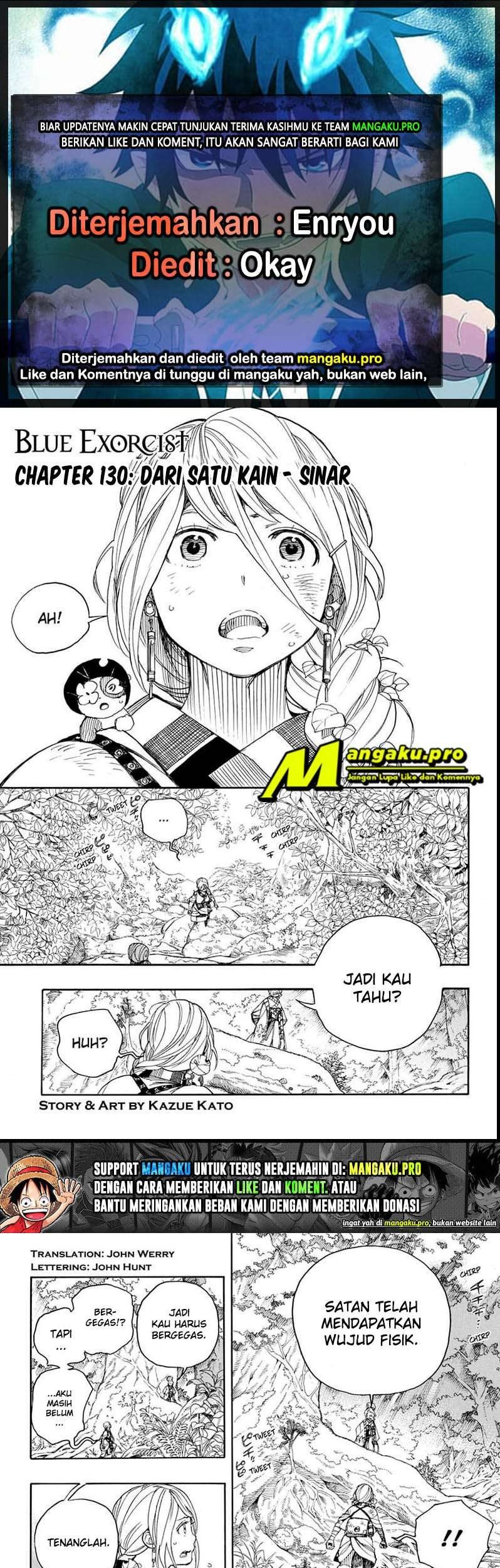 Ao no Exorcist Bab 130.1 halaman 1
