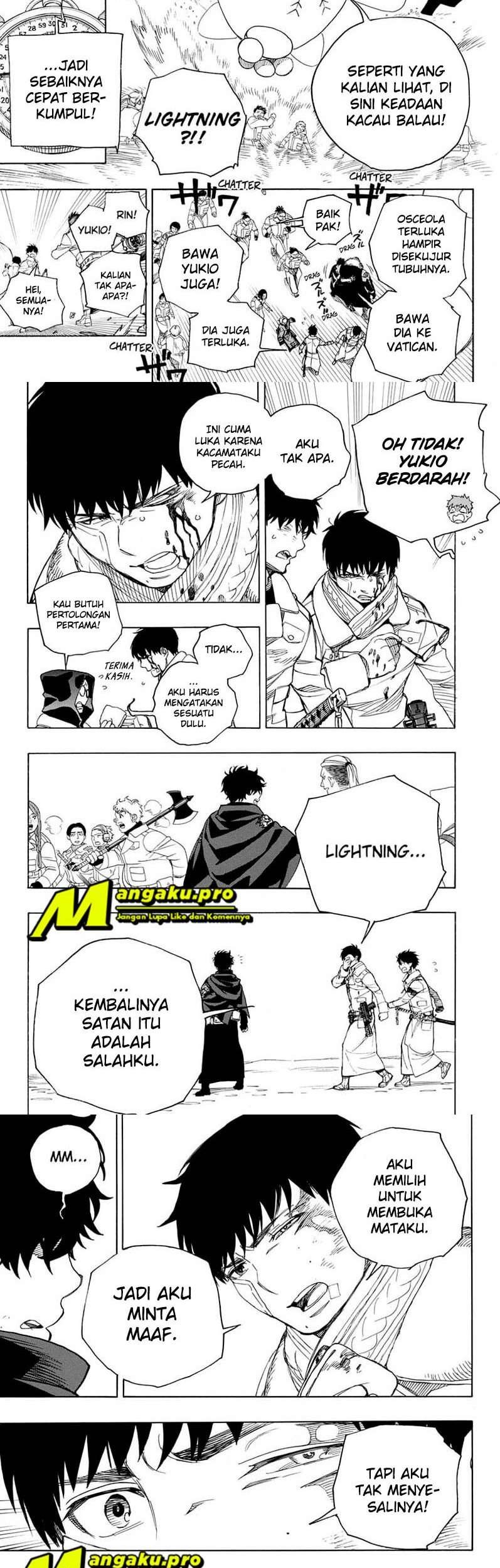 Ao no Exorcist chapter 130.2 halaman 3
