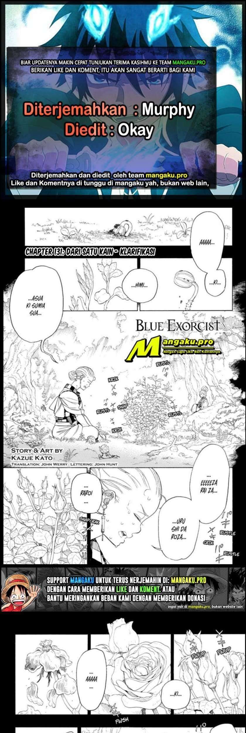 Ao no Exorcist chapter 131.1 halaman 1