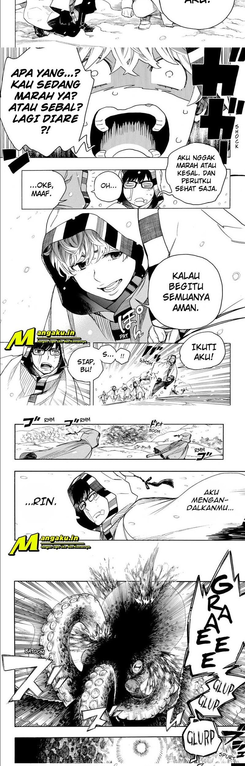 Ao no Exorcist chapter 133.2 halaman 4