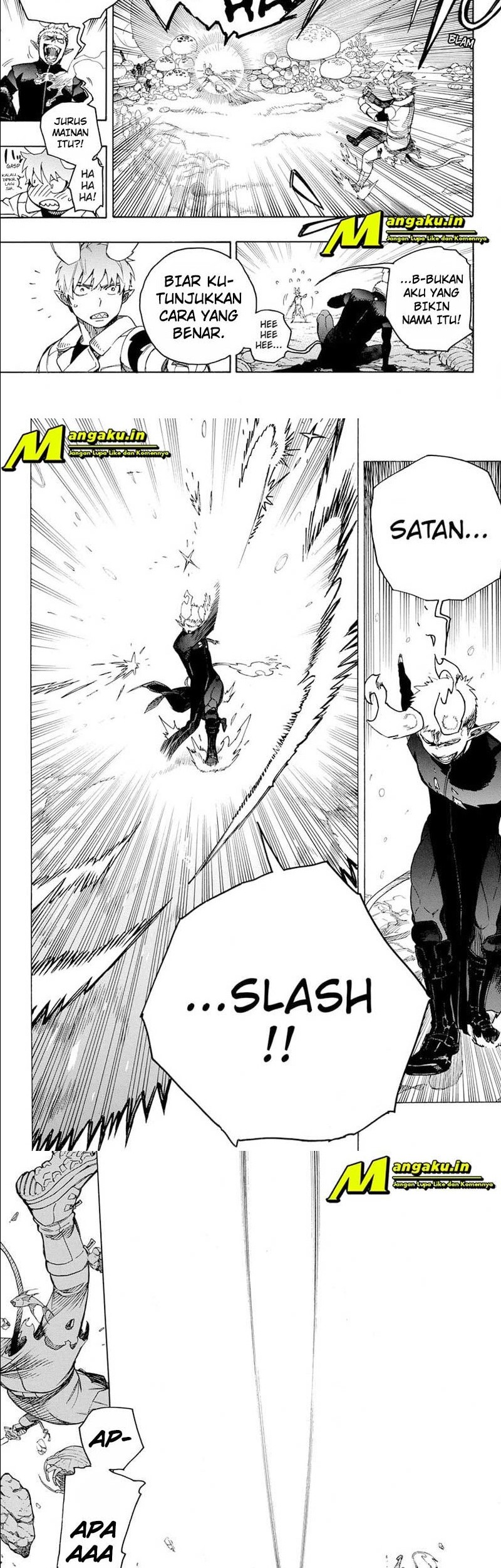 Ao no Exorcist chapter 133.2 halaman 8