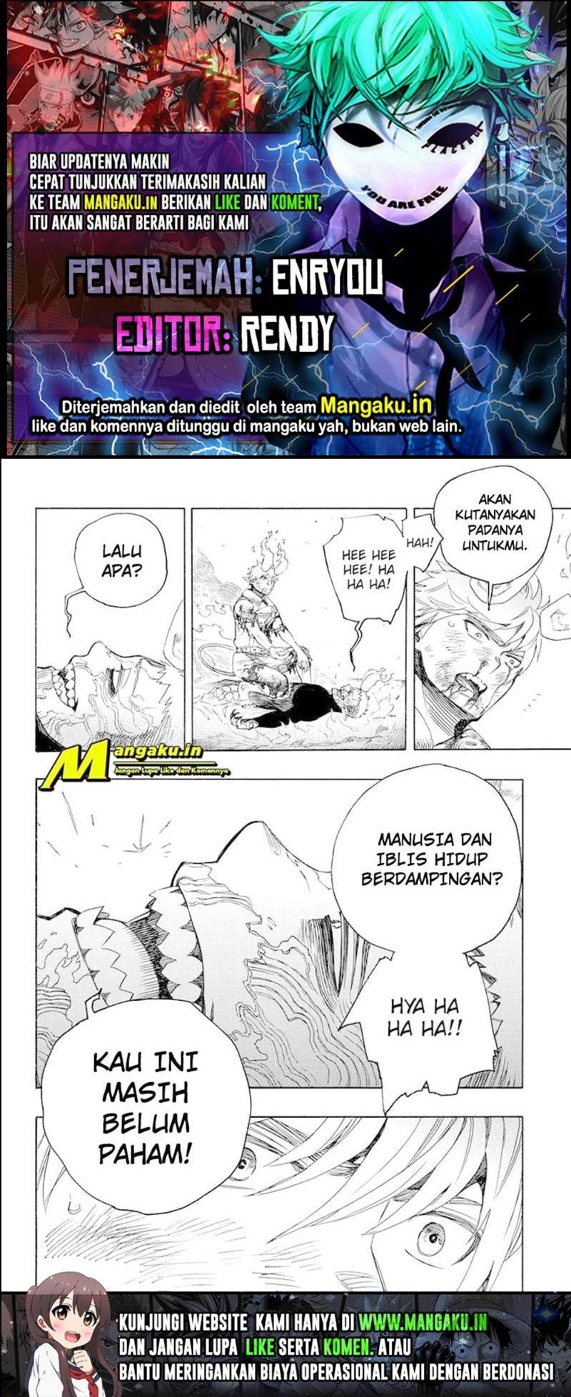 Ao no Exorcist chapter 138.2 halaman 1