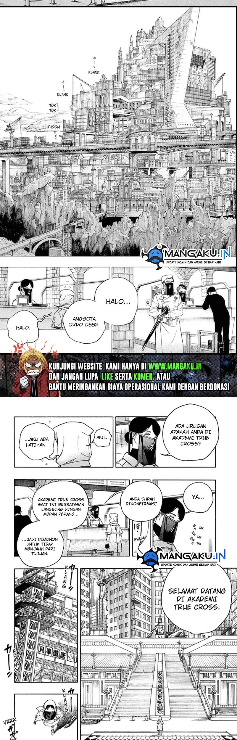 Ao no Exorcist chapter 139.2 halaman 7